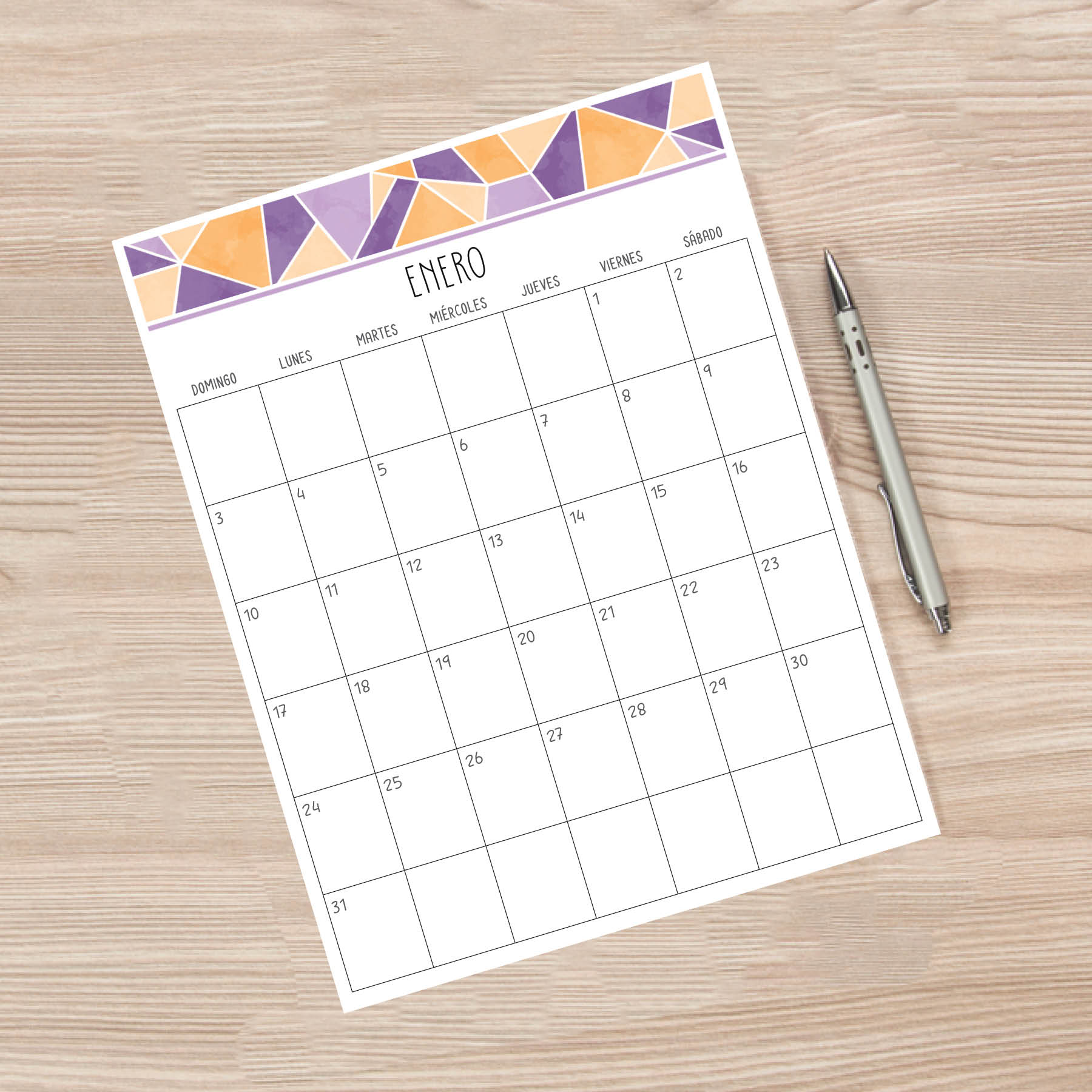 calendario para imprimir