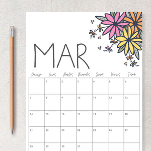 calendario para imprimir