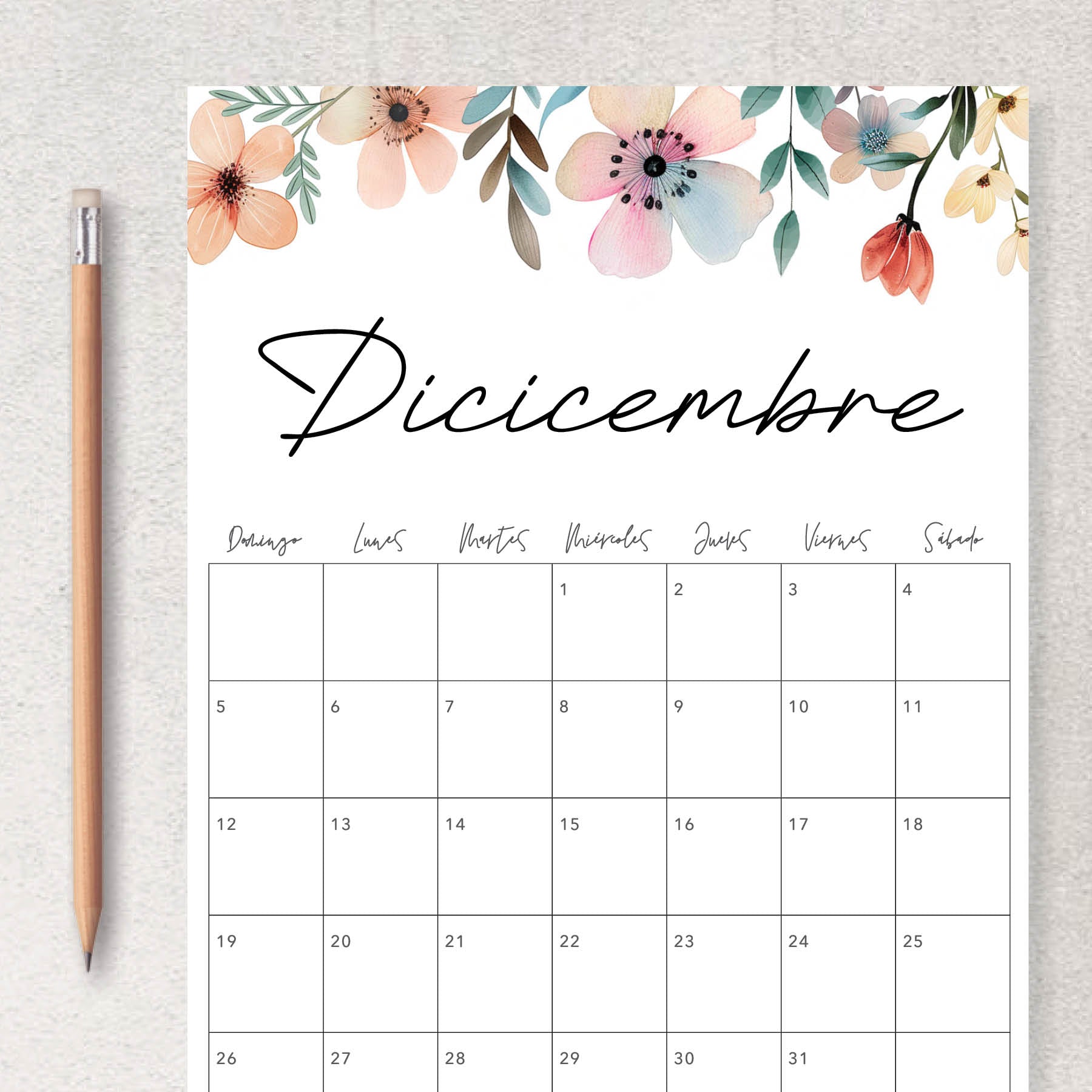 calendario para imprimir