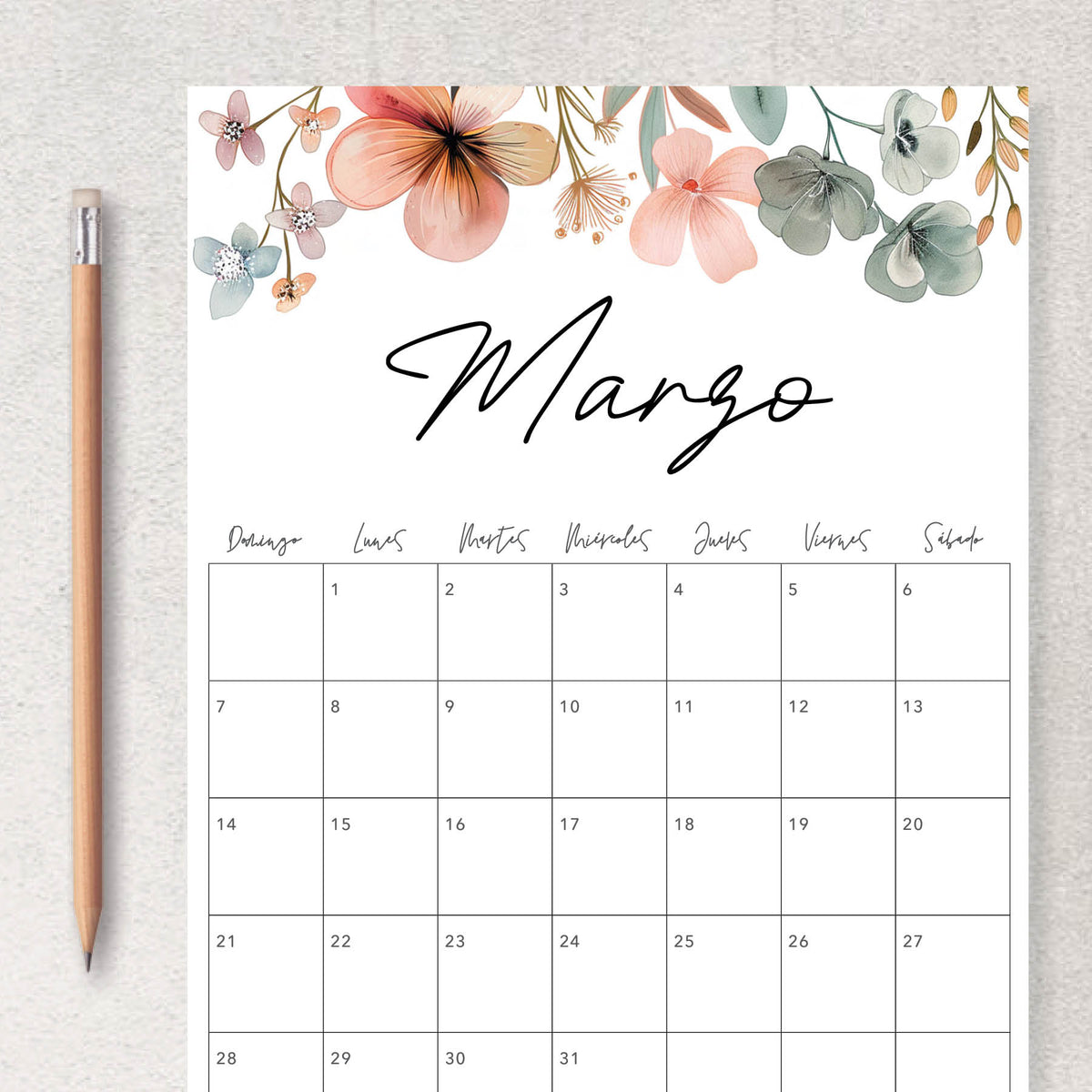 calendario para imprimir