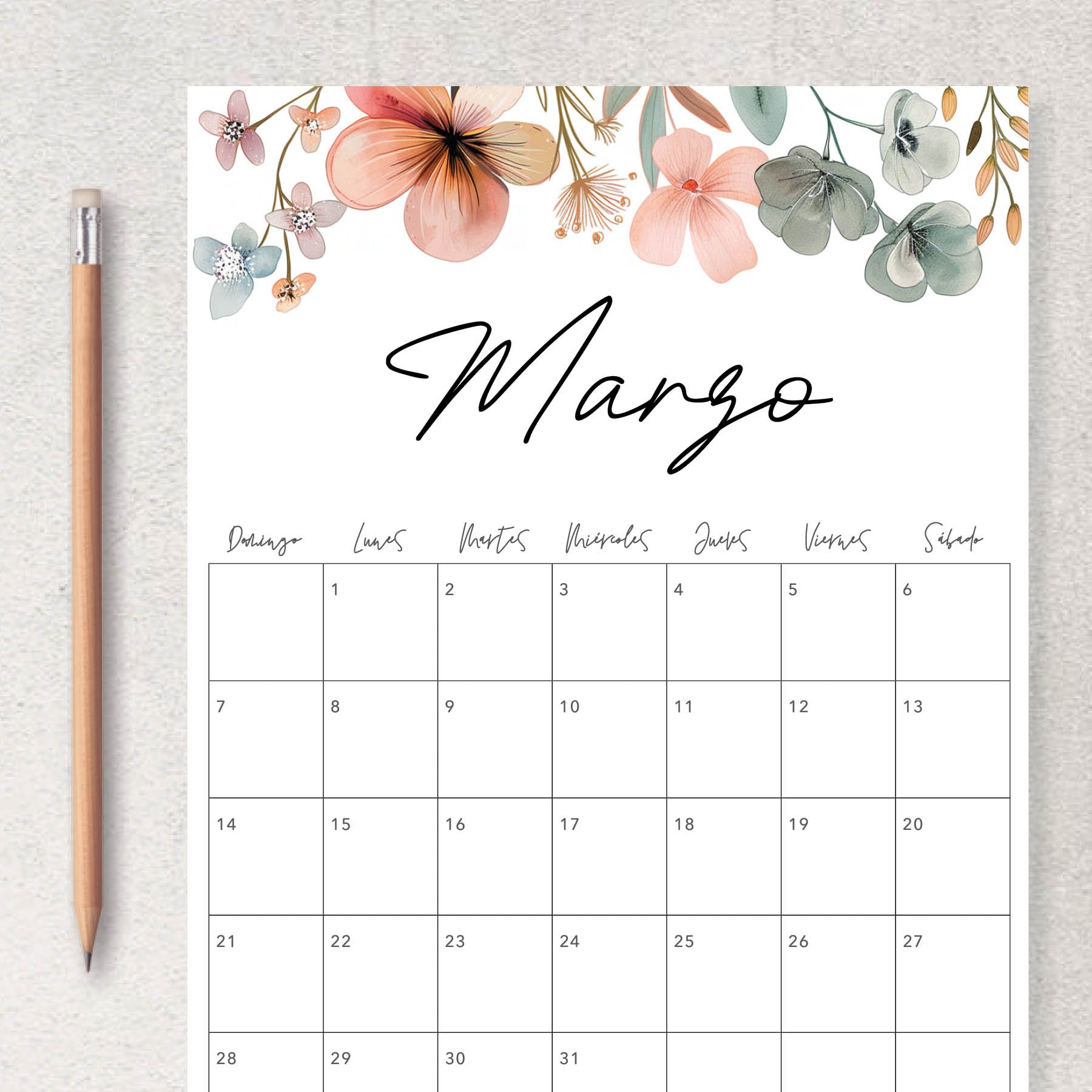 calendario para imprimir