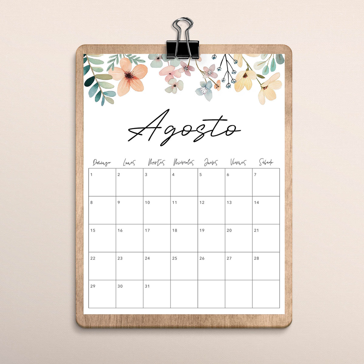 calendario para imprimir