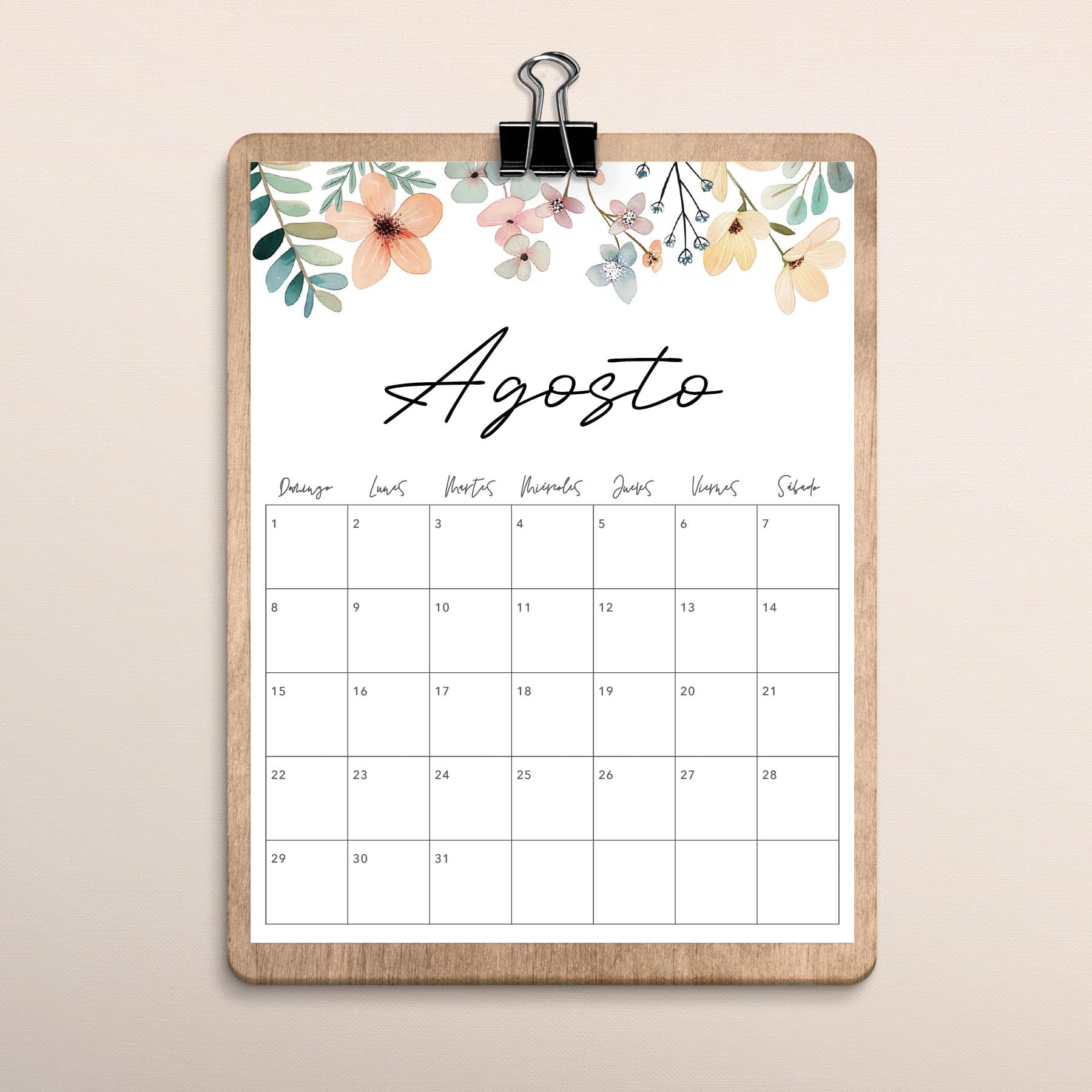 calendario para imprimir