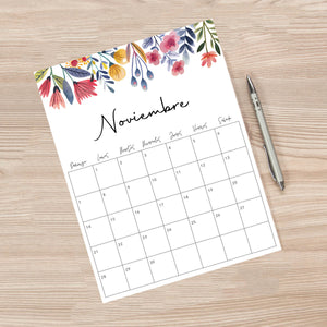 calendario para imprimir