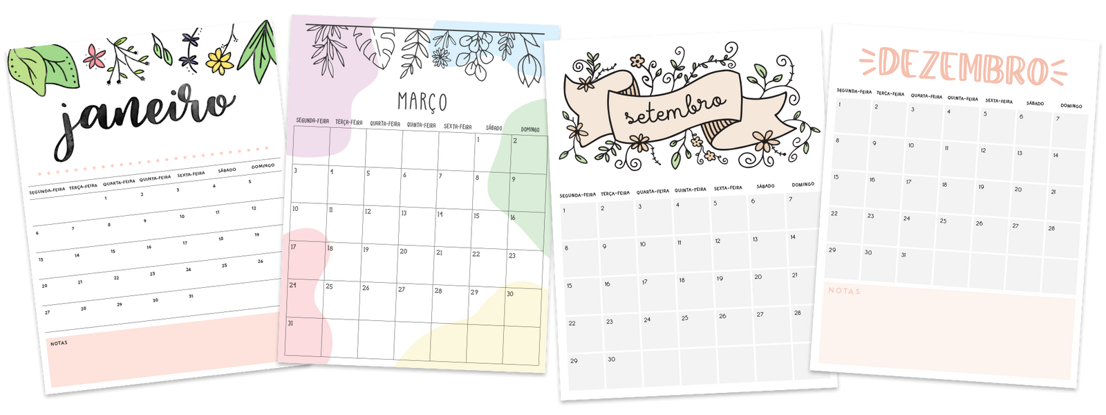 calendário para imprimir