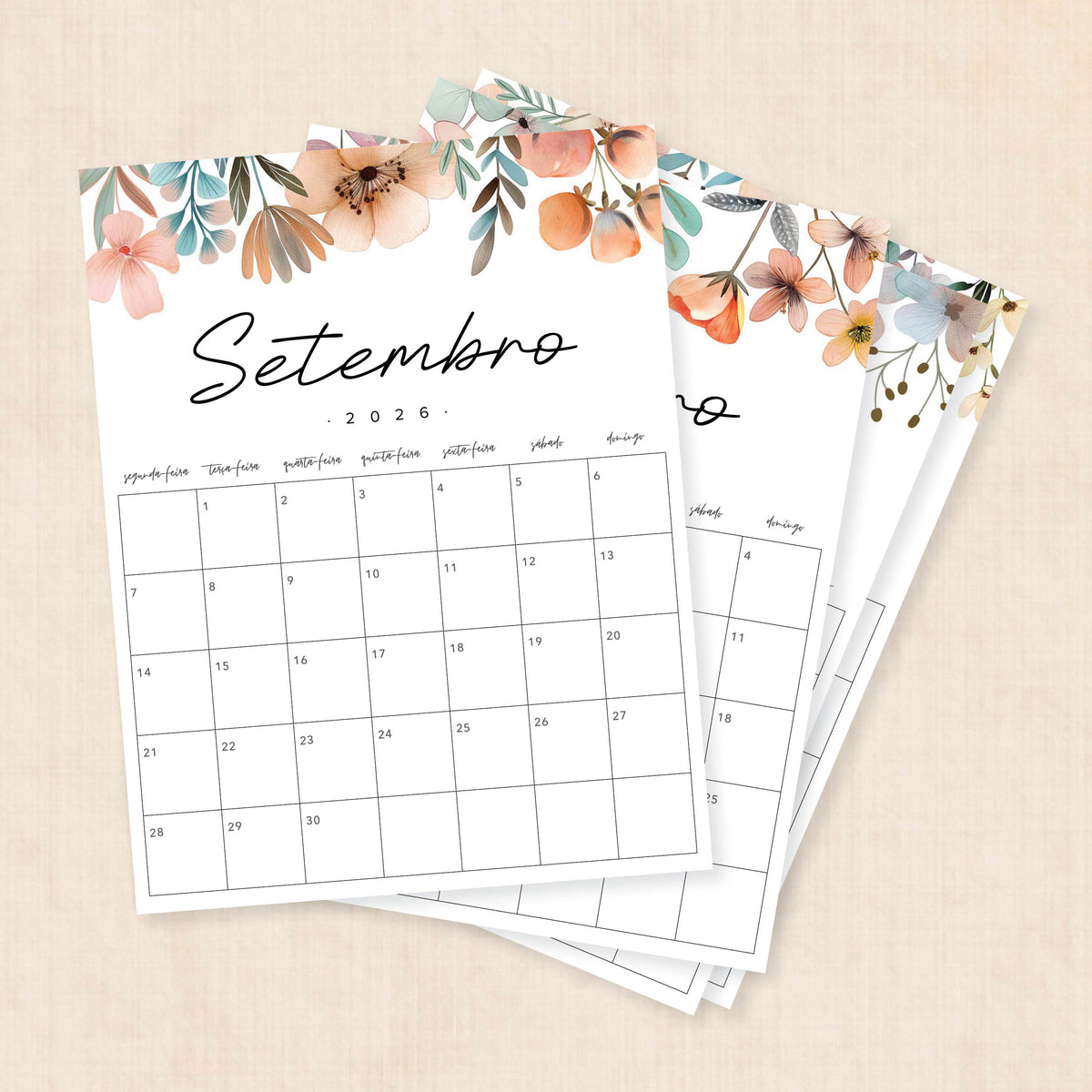 calendario 2026 português