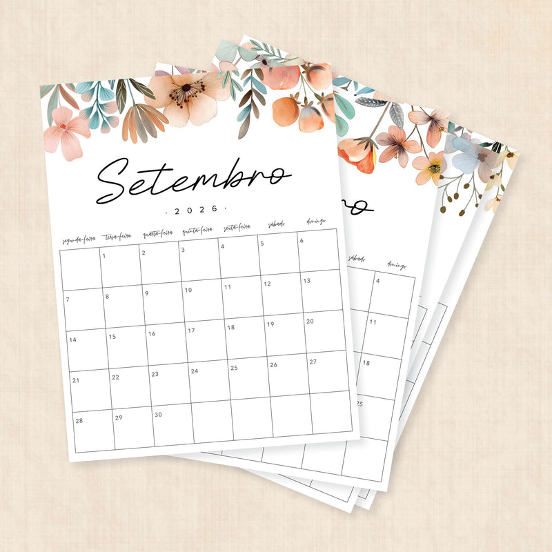 calendario 2026 português