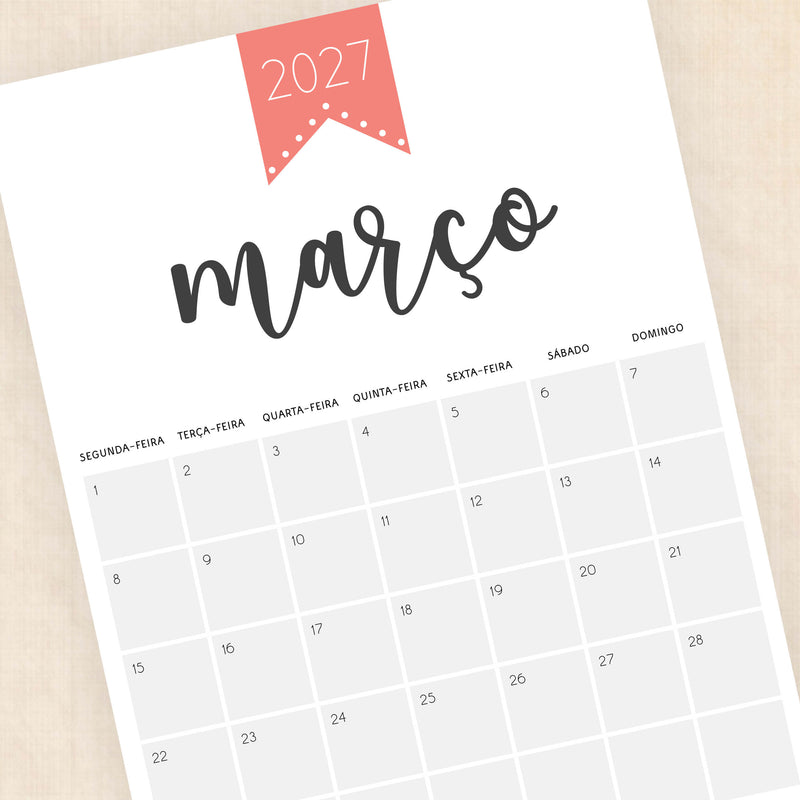 calendario 2027 português