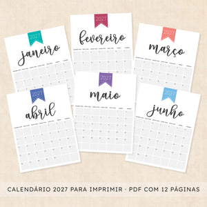 calendario 2027 português