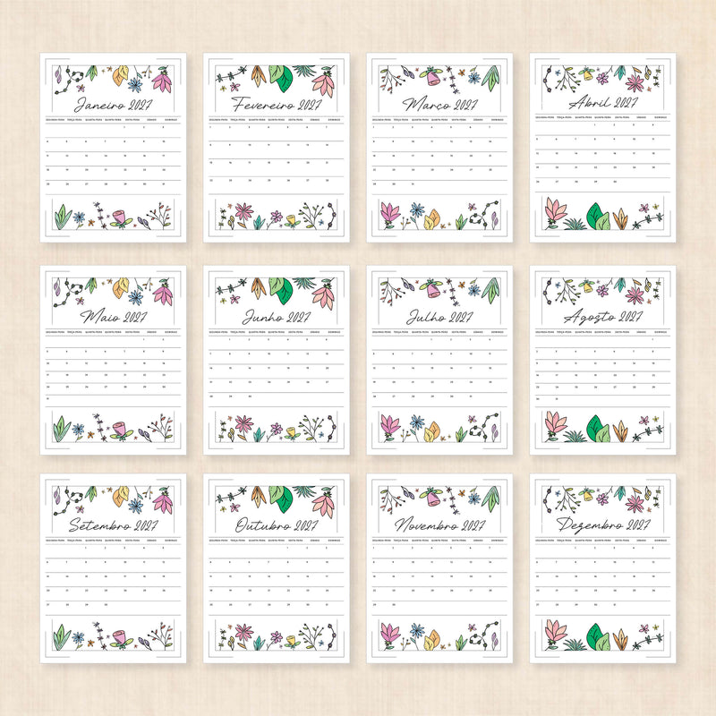 calendario 2027 português