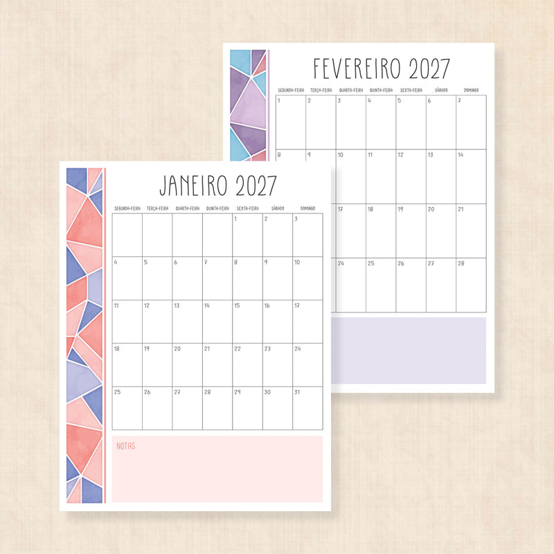 calendario 2027 português