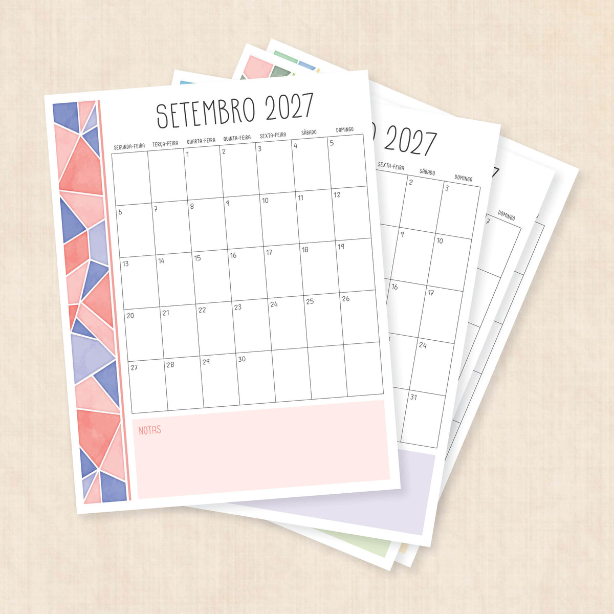 calendario 2027 português