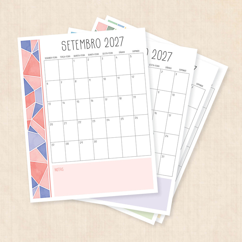 calendario 2027 português