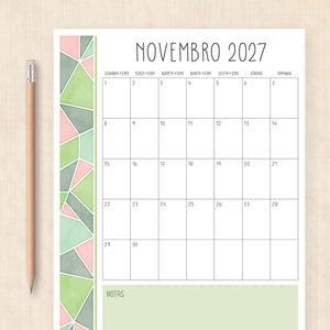 calendario 2027 português