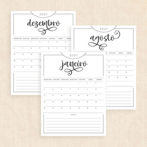 calendario 2027 português