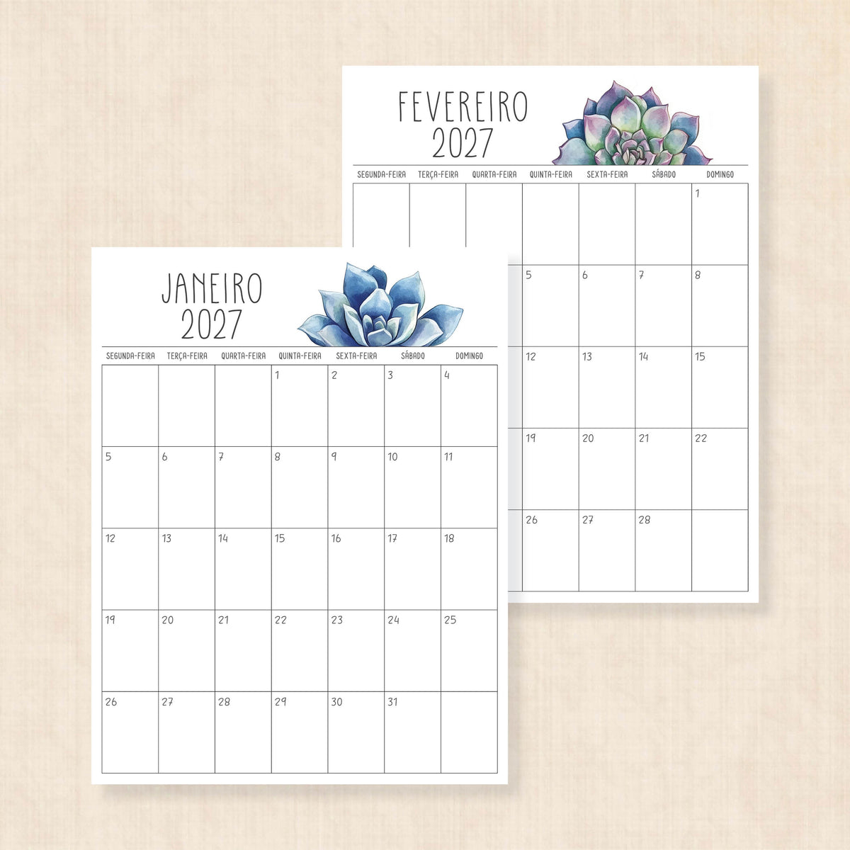 calendario 2027 português