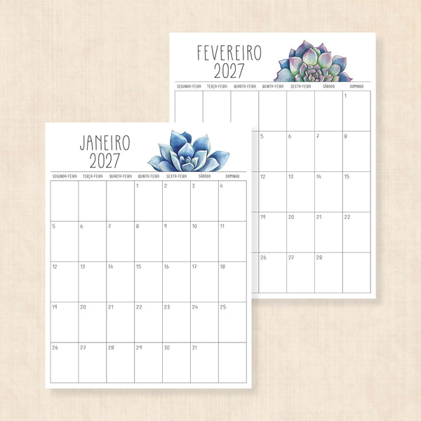 calendario 2027 português
