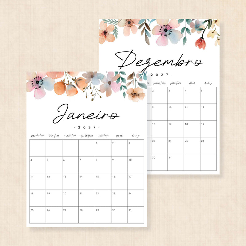 calendario 2027 português