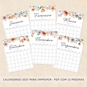 calendario 2027 português