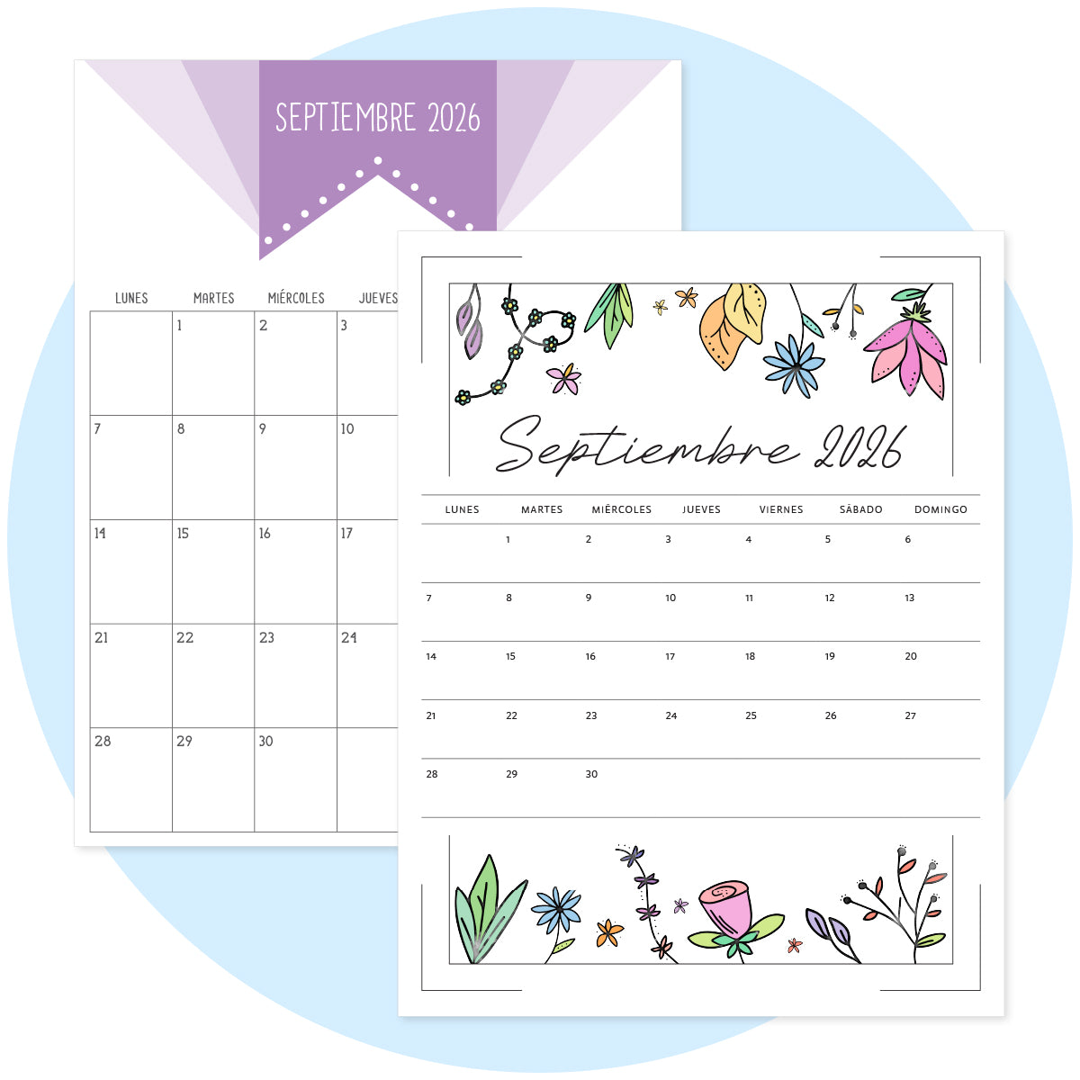 Calendario Septiembre 2026 PDF Para Imprimir calendario-septiembre-2026-pdf-para-imprimir