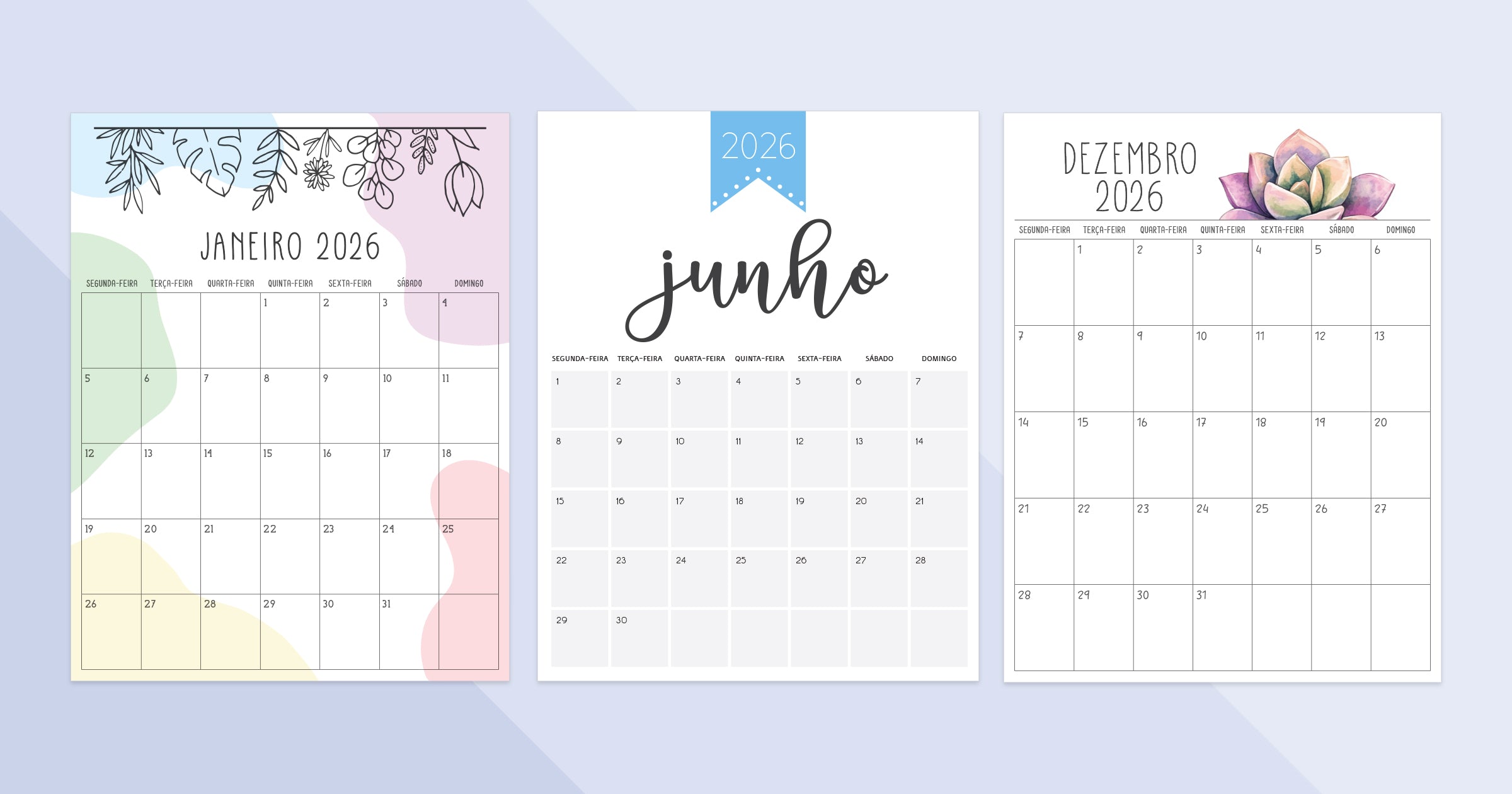 calendário para imprimir