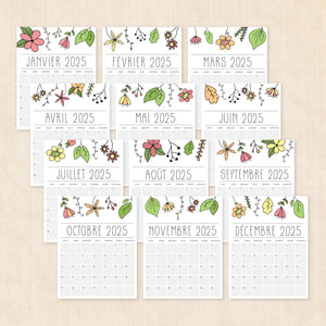 calendrier 2025 à imprimer