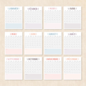 calendrier 2025 à imprimer