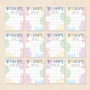 calendrier 2025 à imprimer