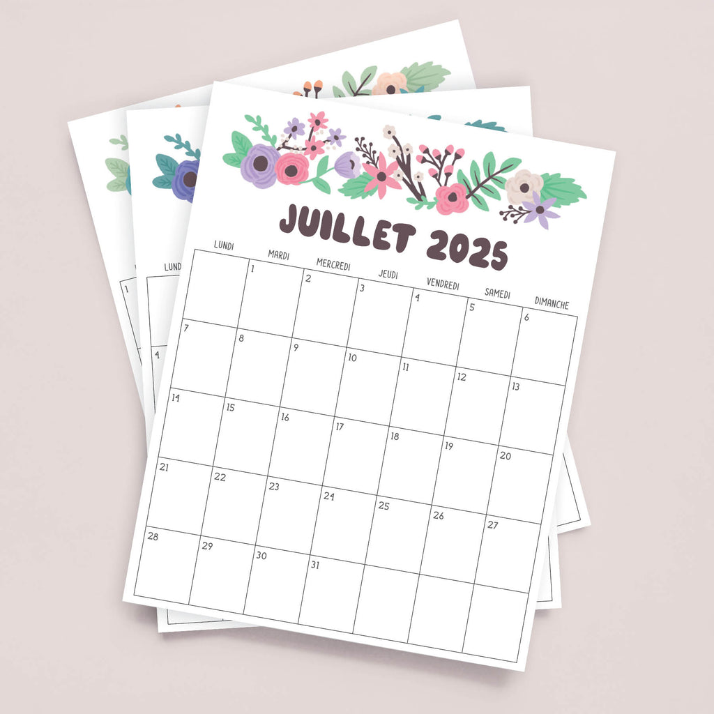 calendrier 2025 à imprimer