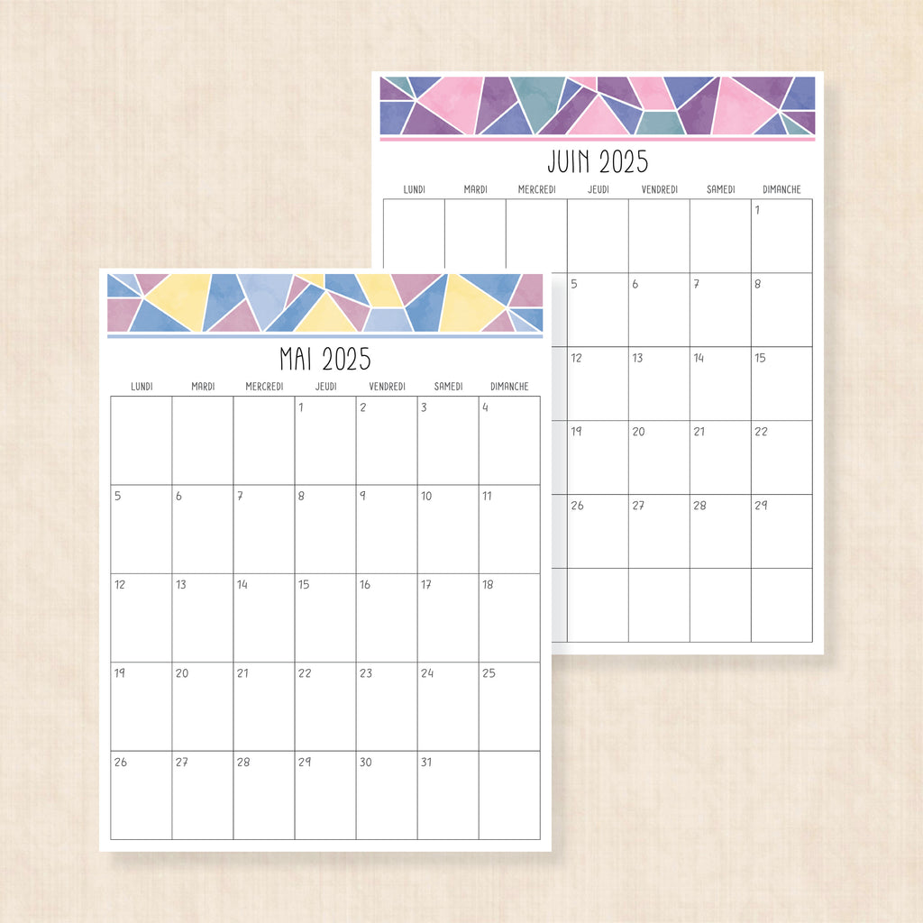 calendrier 2025 à imprimer