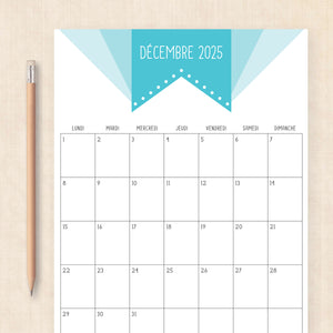 calendrier 2025 à imprimer