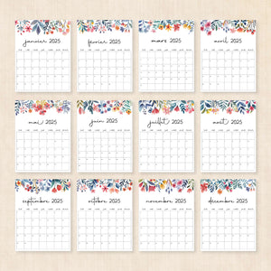 calendrier 2025 à imprimer