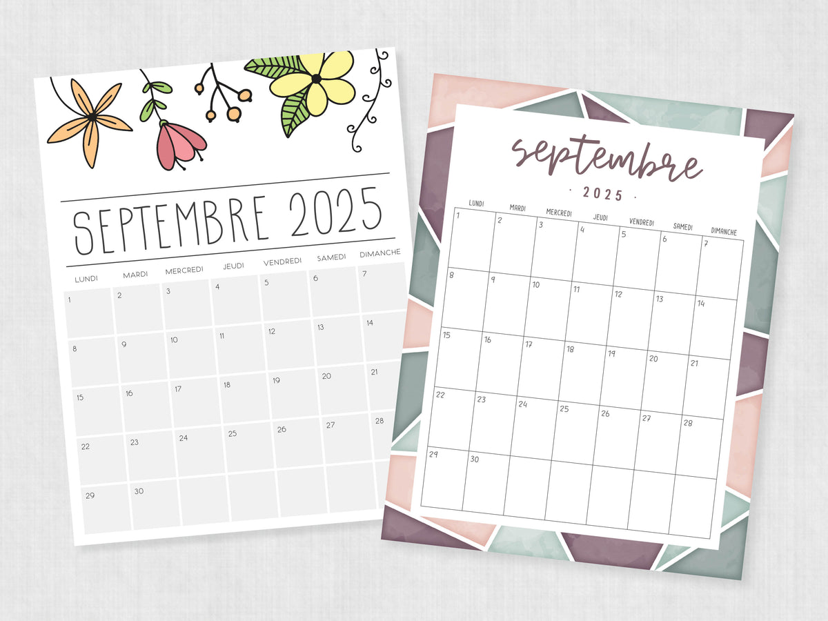 calendrier 2025