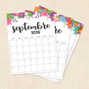 calendrier 2026 à imprimer