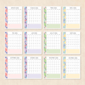 calendrier 2026 à imprimer