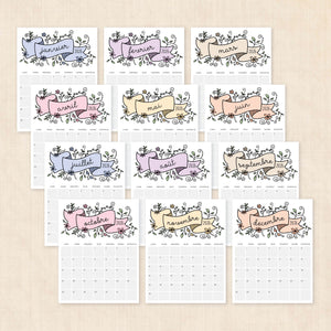 Calendrier 2026 à imprimer