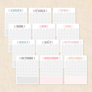calendrier 2027 à imprimer