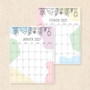 calendrier 2027 à imprimer