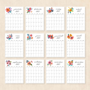 calendrier 2027 à imprimer