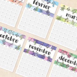 calendrier 2028 à imprimer