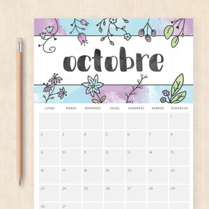 calendrier 2028 à imprimer