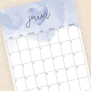 calendrier 2028 à imprimer