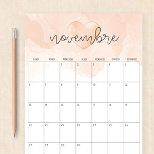 calendrier 2028 à imprimer
