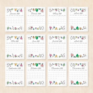 calendrier 2028 à imprimer