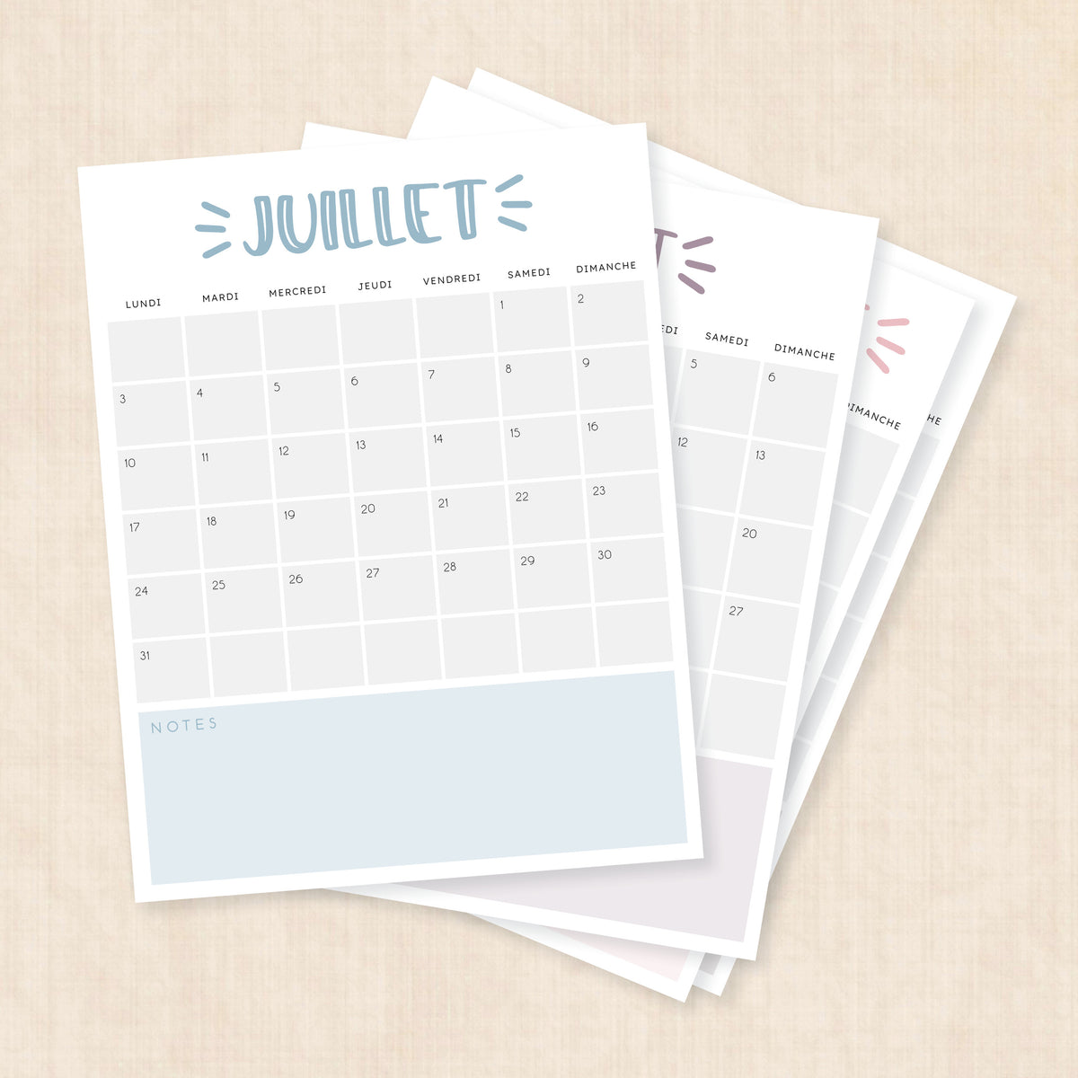 calendrier 2028 à imprimer