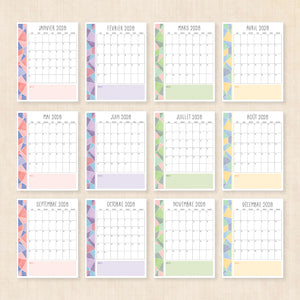 calendrier 2028 à imprimer