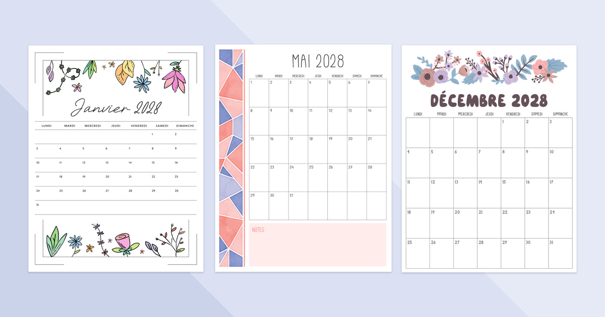 calendrier 2028 pdf