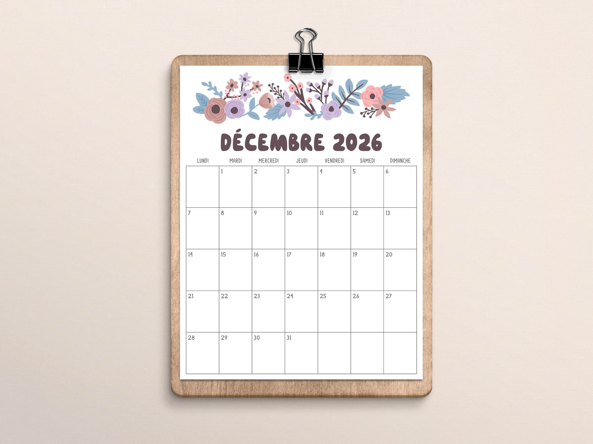 calendrier février 2026