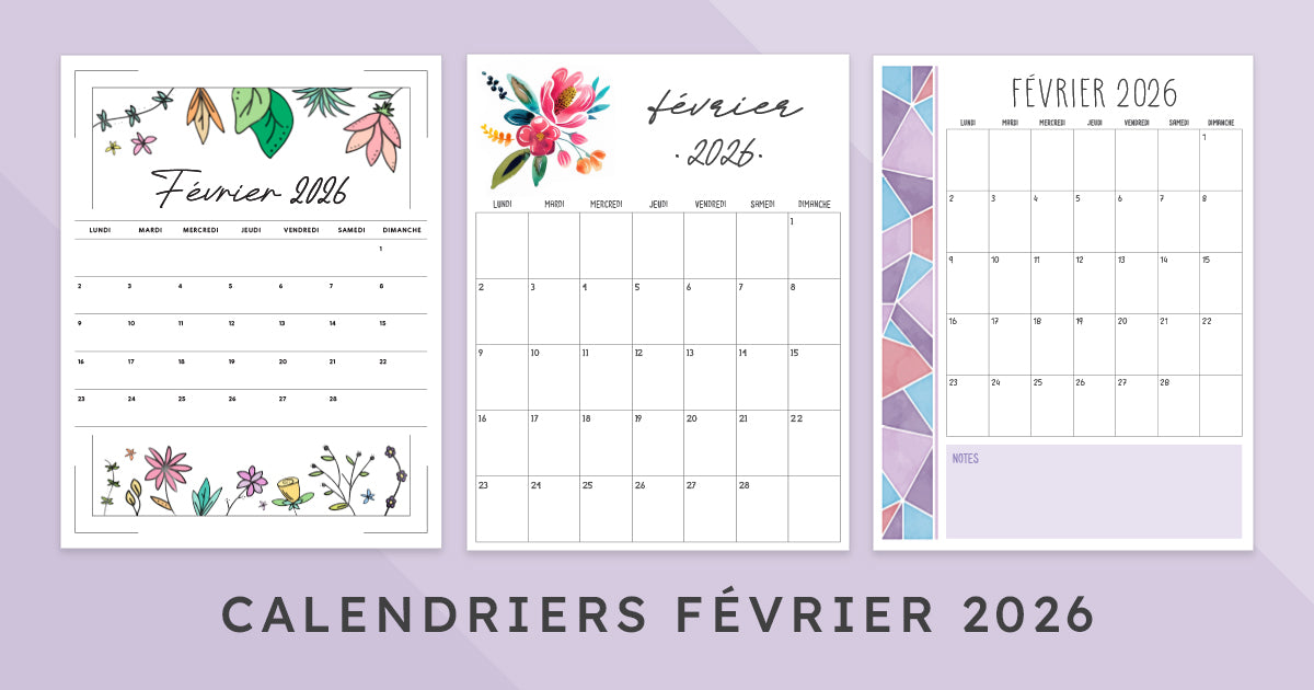 calendrier février 2026