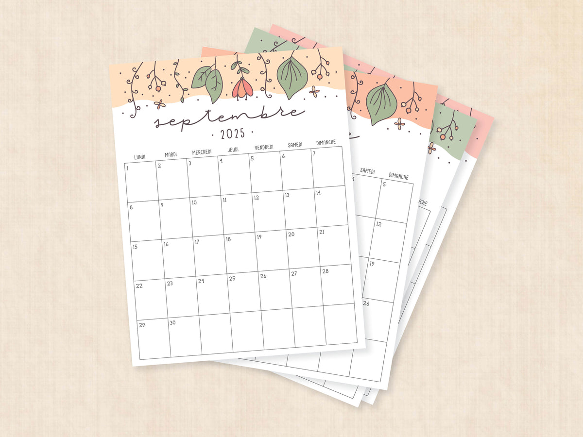 calendrier septembre 2025